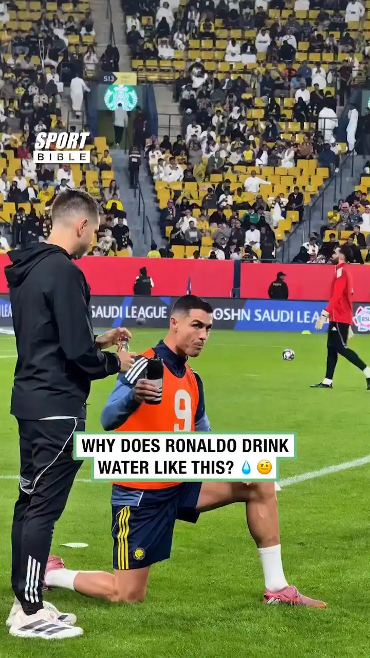 Why Does Ronaldo Drink Water Like This?