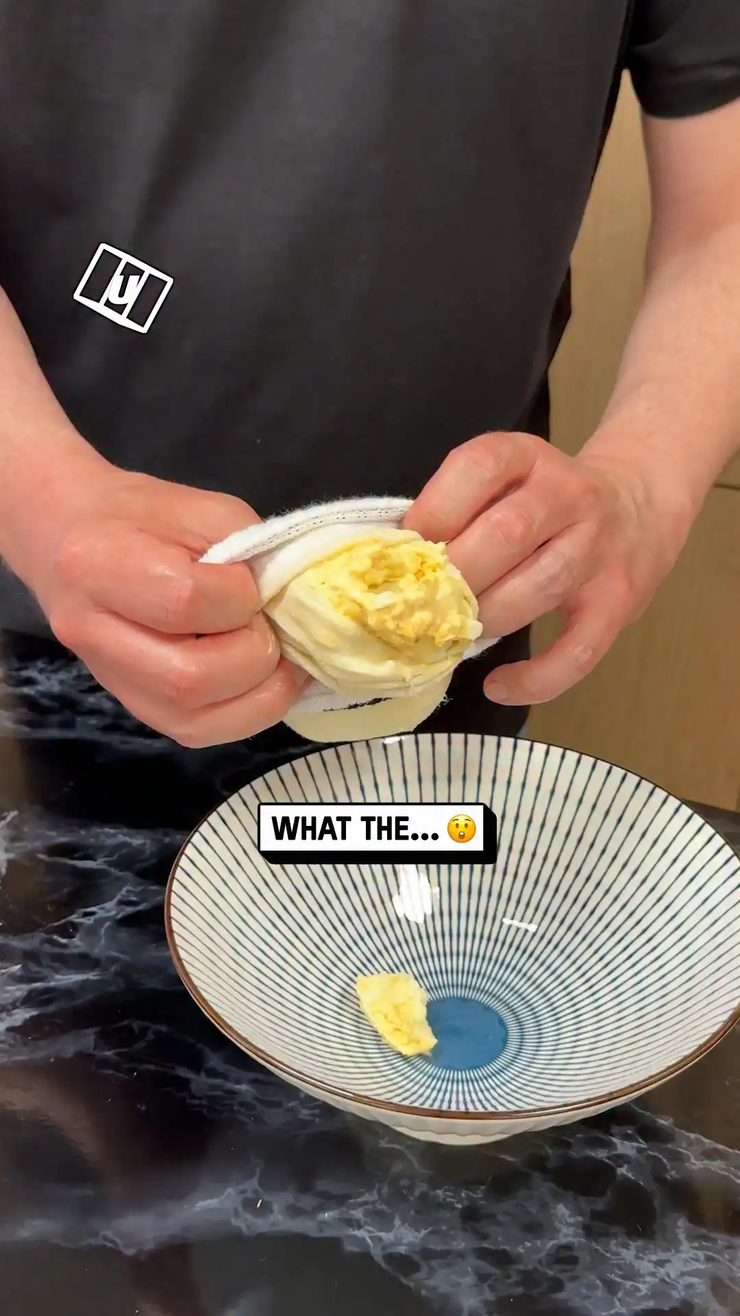 My BF made egg mayo in a sock 😳🧦