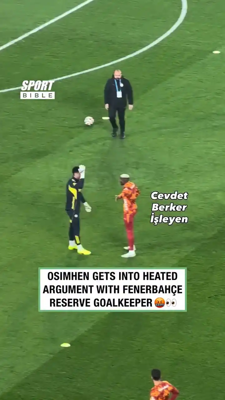 Osimhen Gets Into Heated Argument With Fenerbahçe Goalkeeper