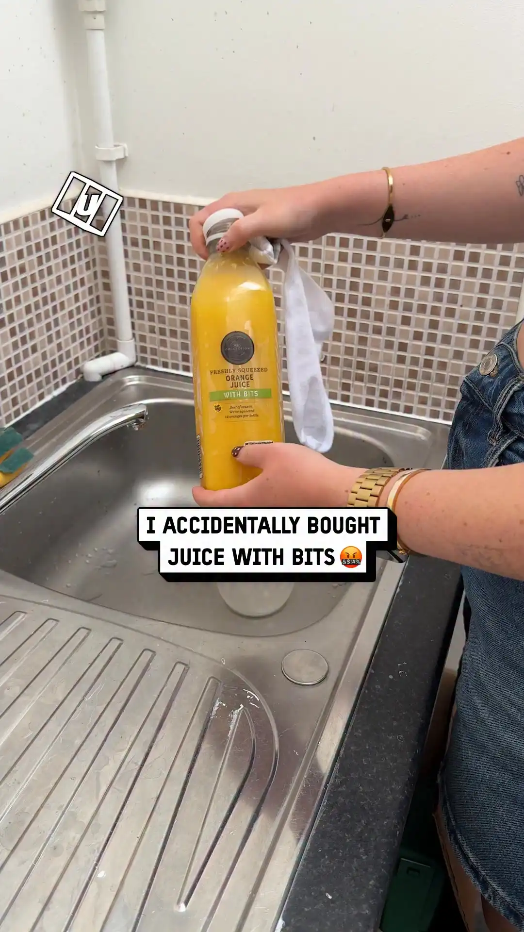 I accidentally bought the wrong juice 😳🍊