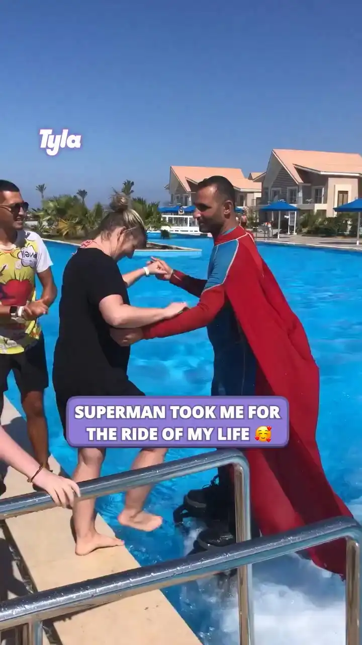 Superman took me for the ride of my life 😅😍
