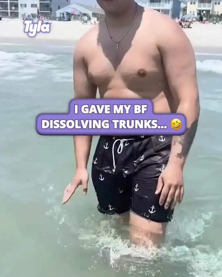 I gave my bf dissolving trunks 😳💦