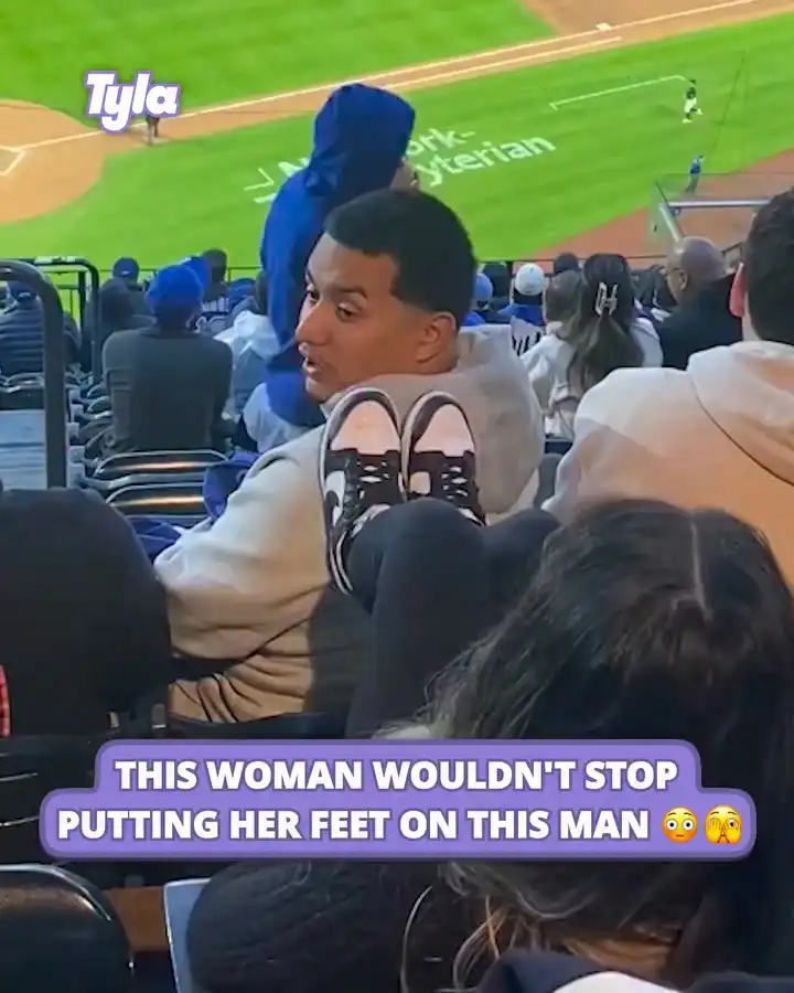 This woman wouldn't stop putting her feet on this man 😳🫣