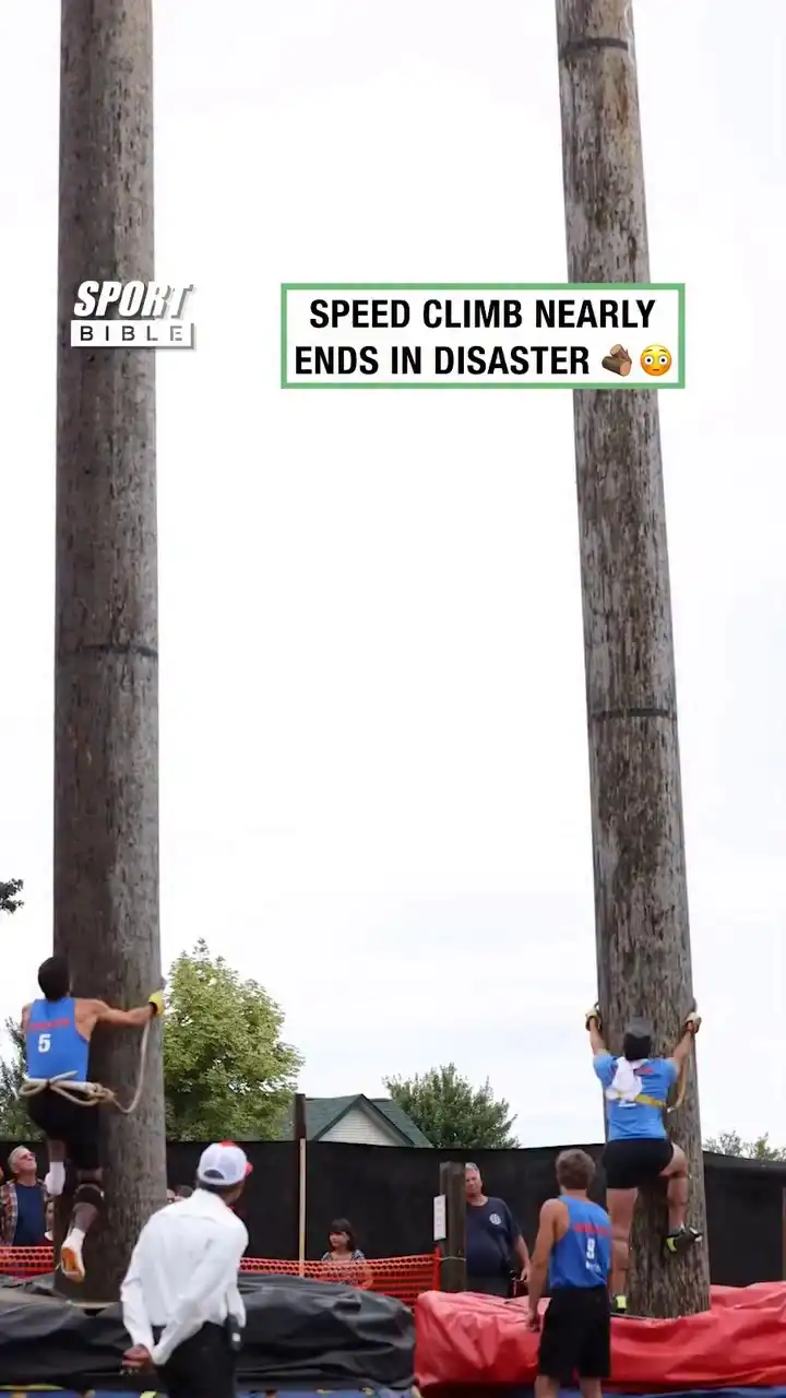 Speed Climbs Nearly Ends Badly