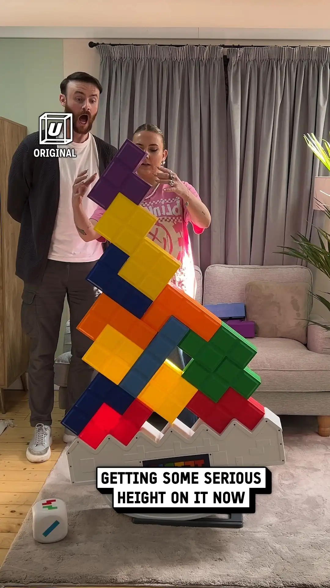 Playing giant Tetris 🤩🎮
