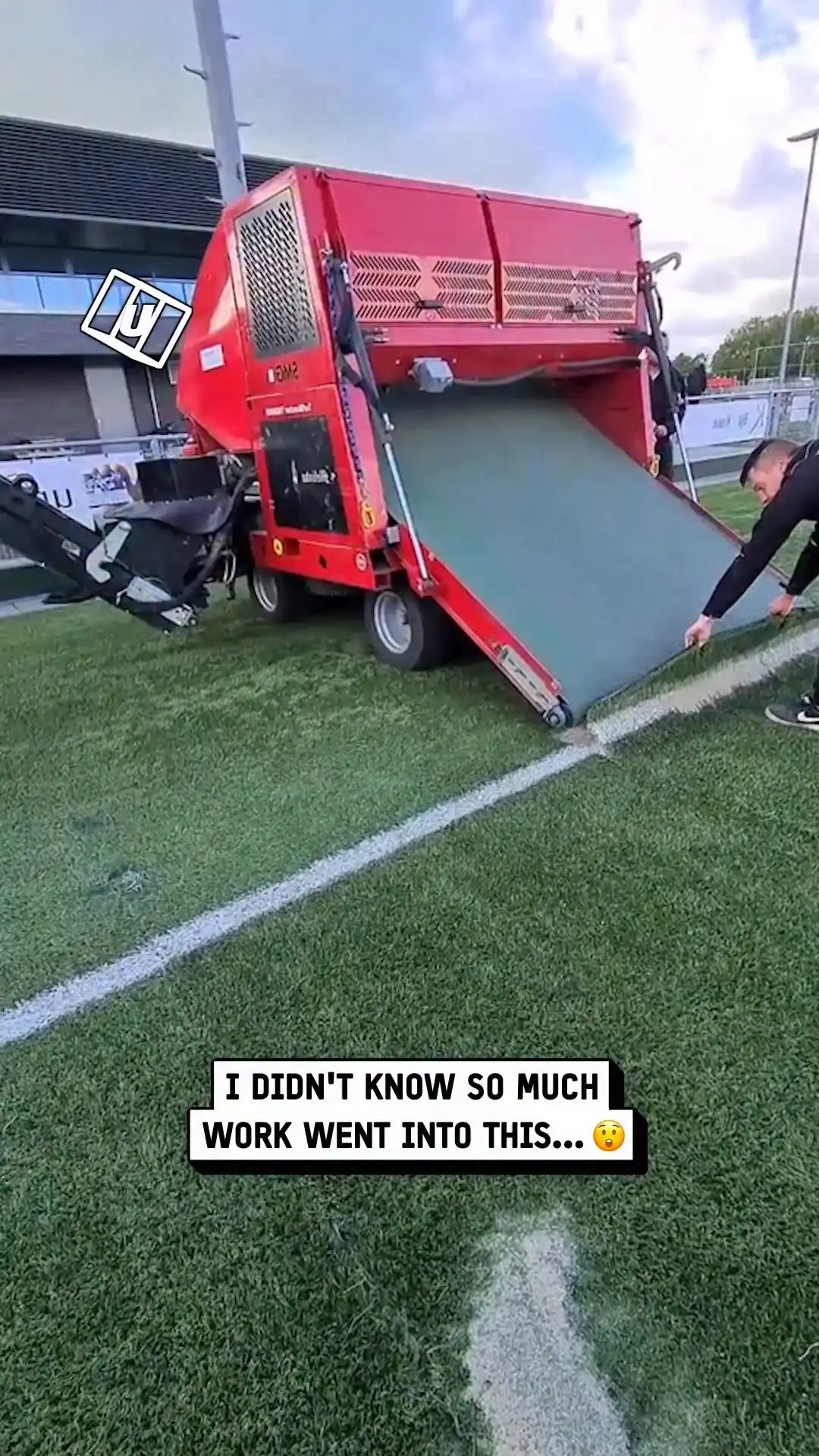 Soccer pitch maintenance is no joke 😮‍💨⚽️