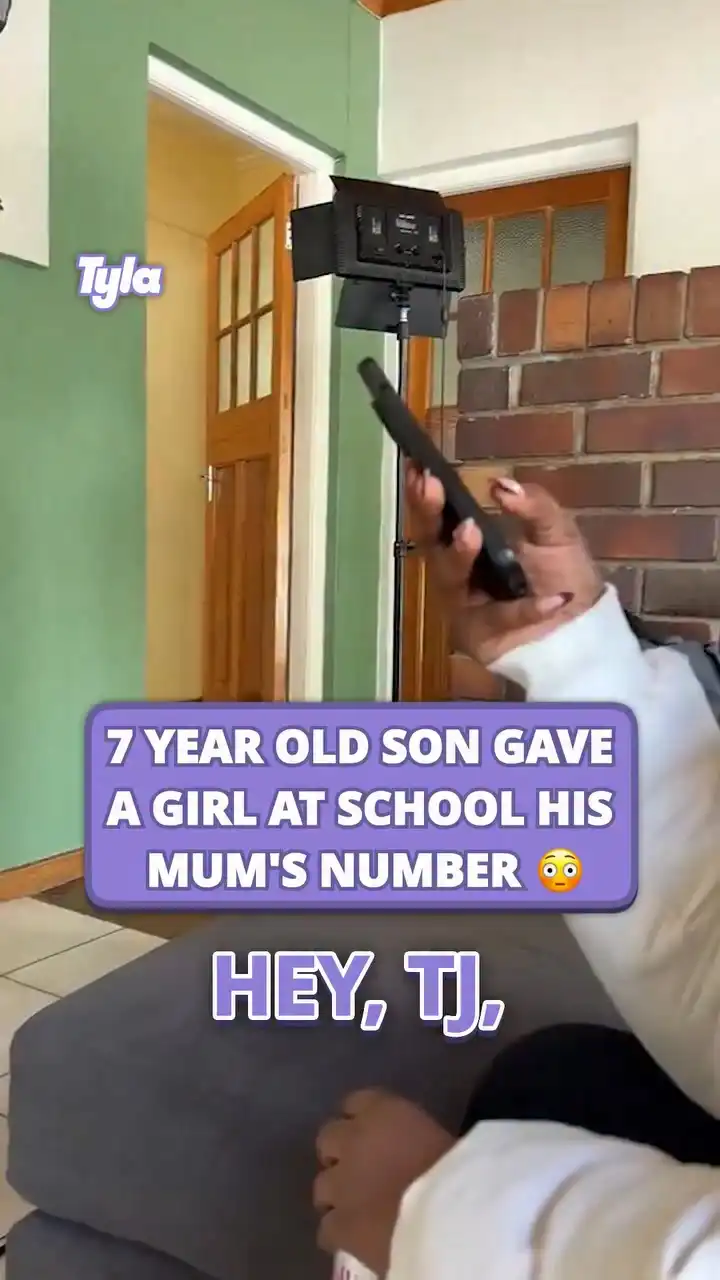 7 Year Old son gave a girl at school his mum's number 😳