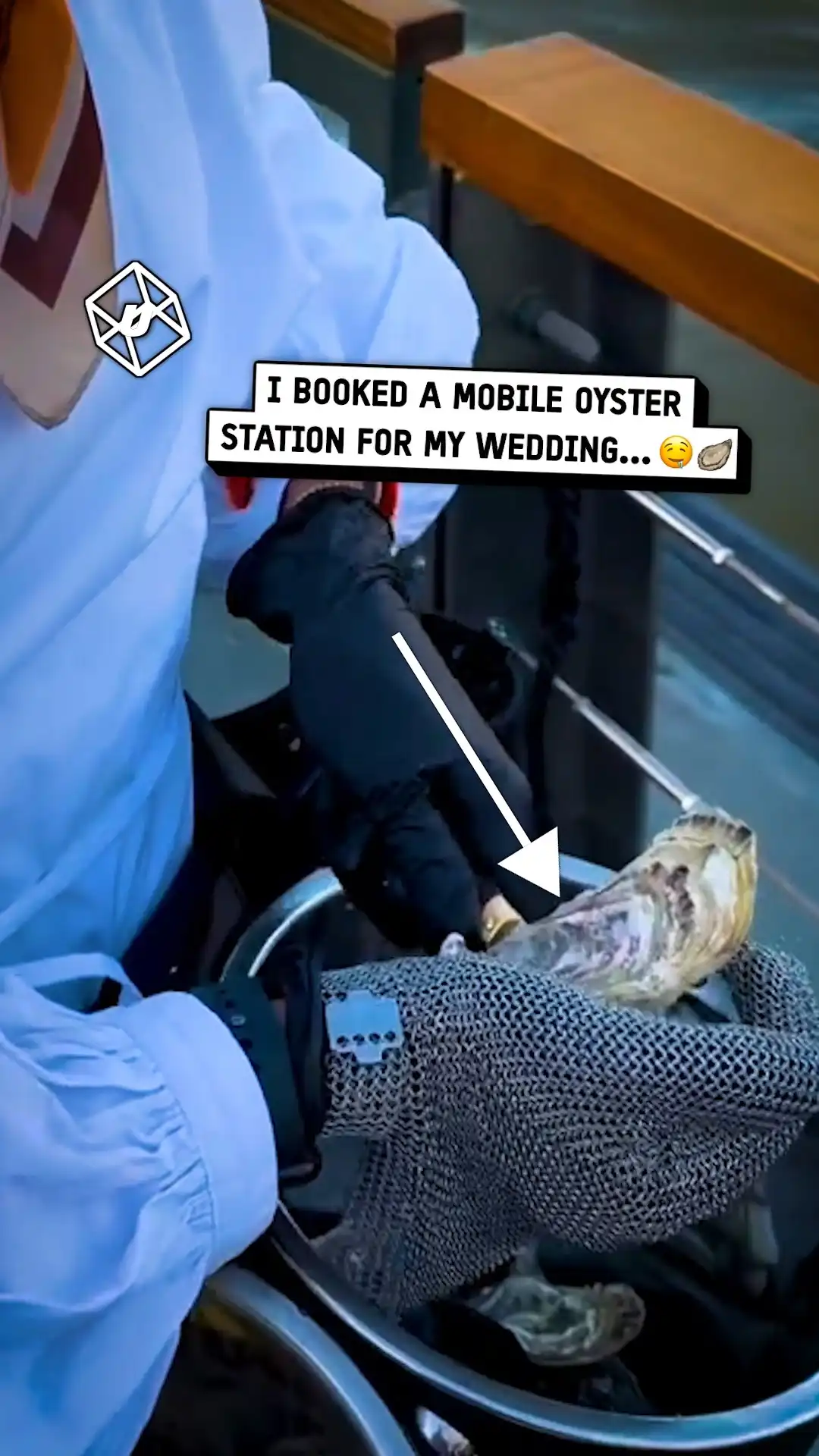 Serving luxury oysters 🦪