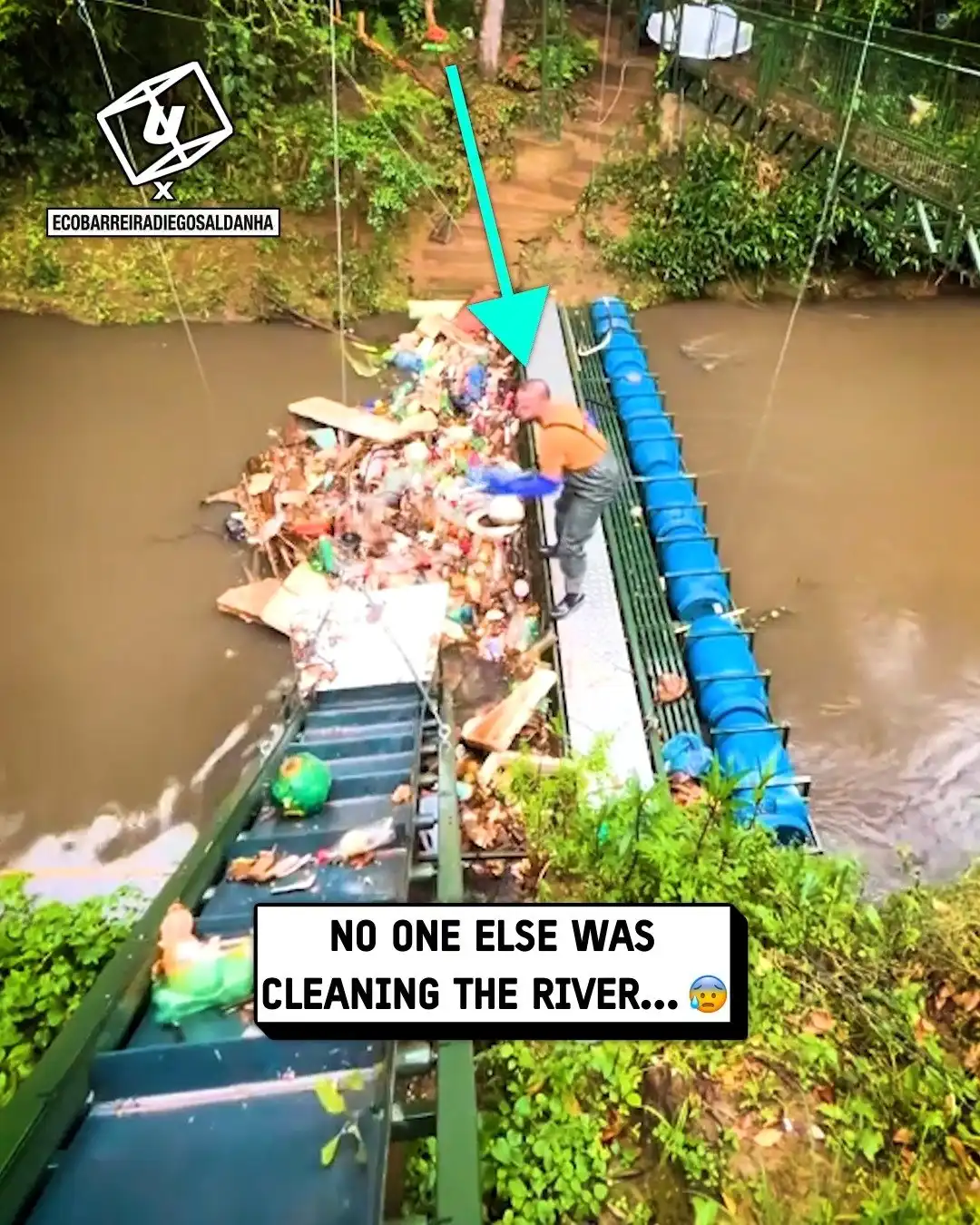 Everyone was leaving rubbish in the river 😳💦