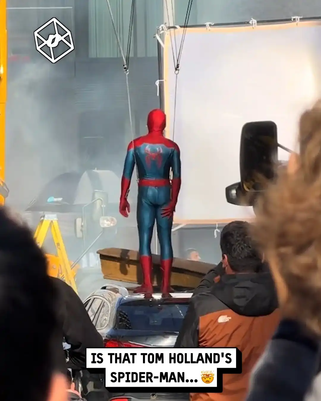 I think I spotted Tom Holland's Spider Man in London 😲🕷️
