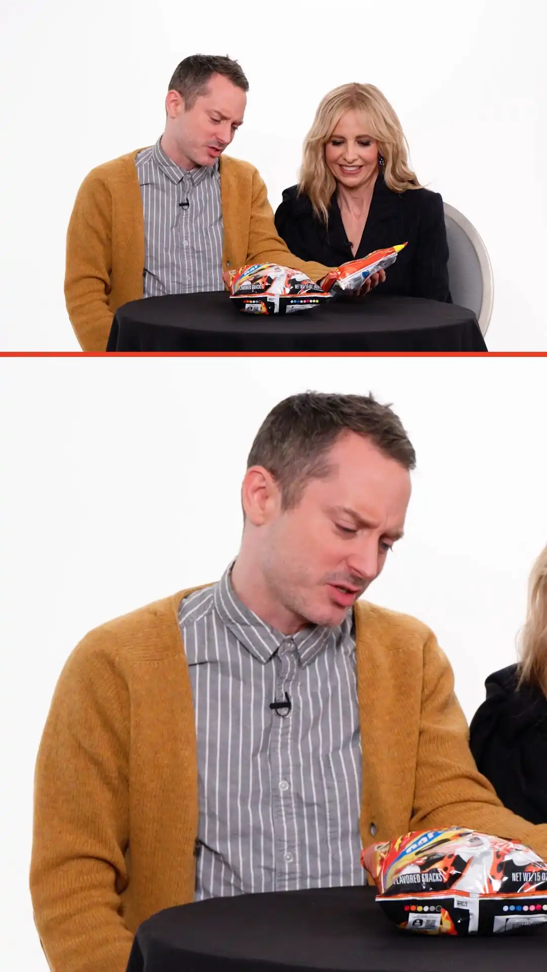 Elijah Wood & Sarah Michelle Gellar Try British & American Food