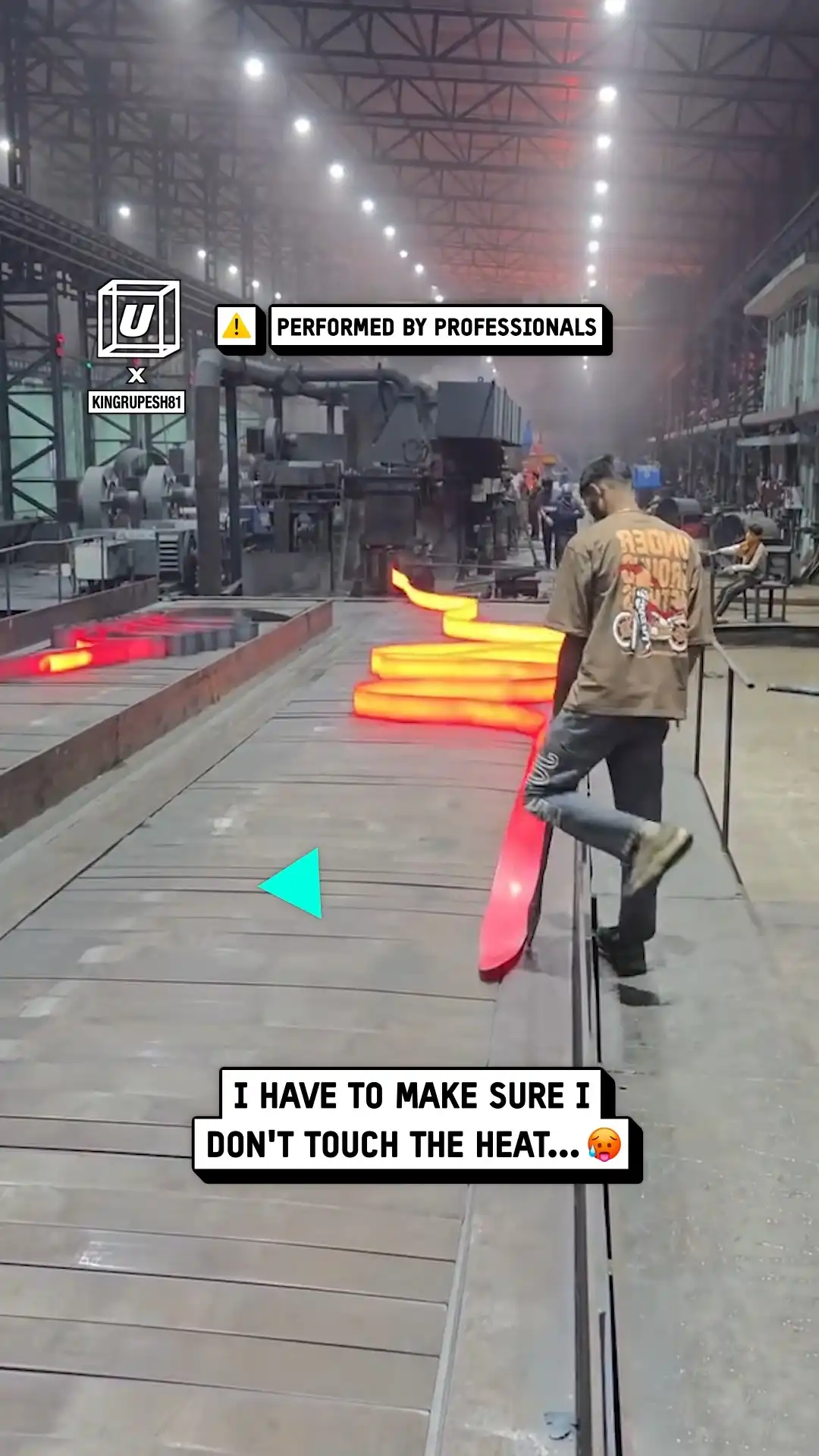 I handle hot metal on the daily 😳🔥