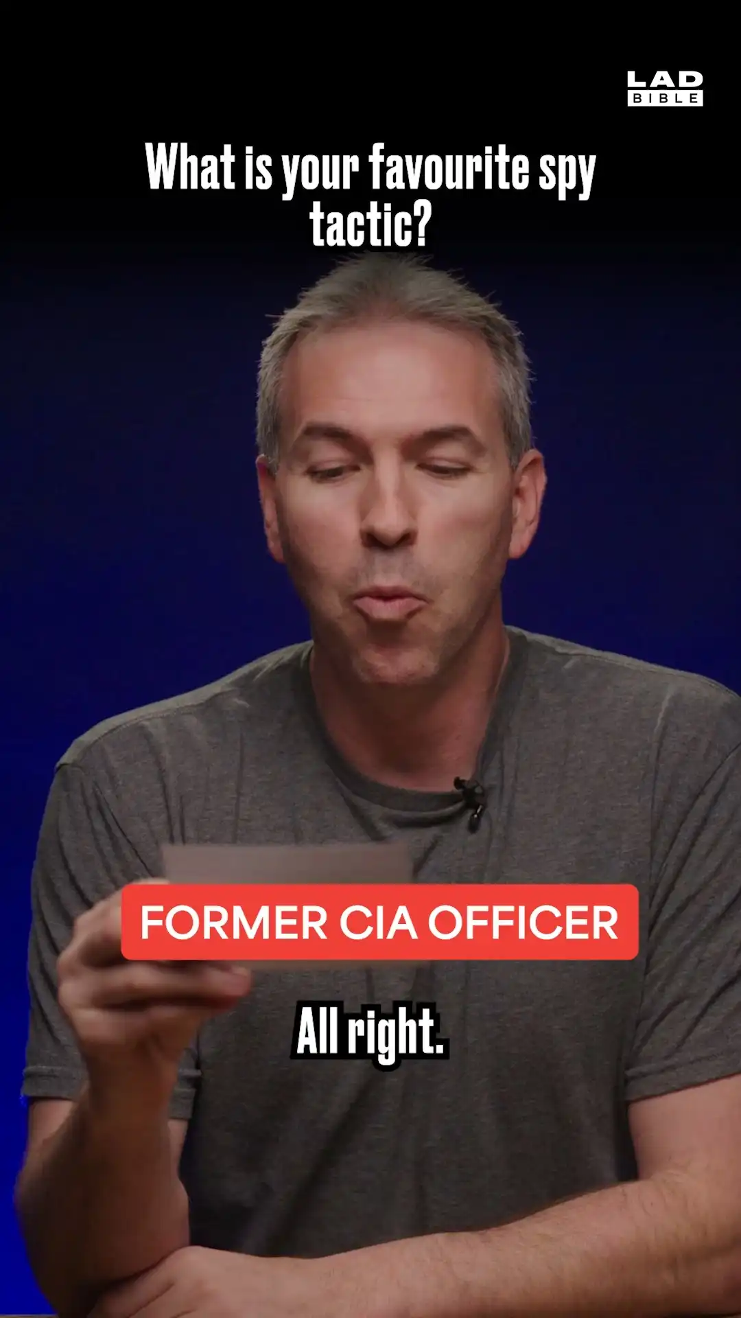 Former CIA spy talks about his favourite spy skill