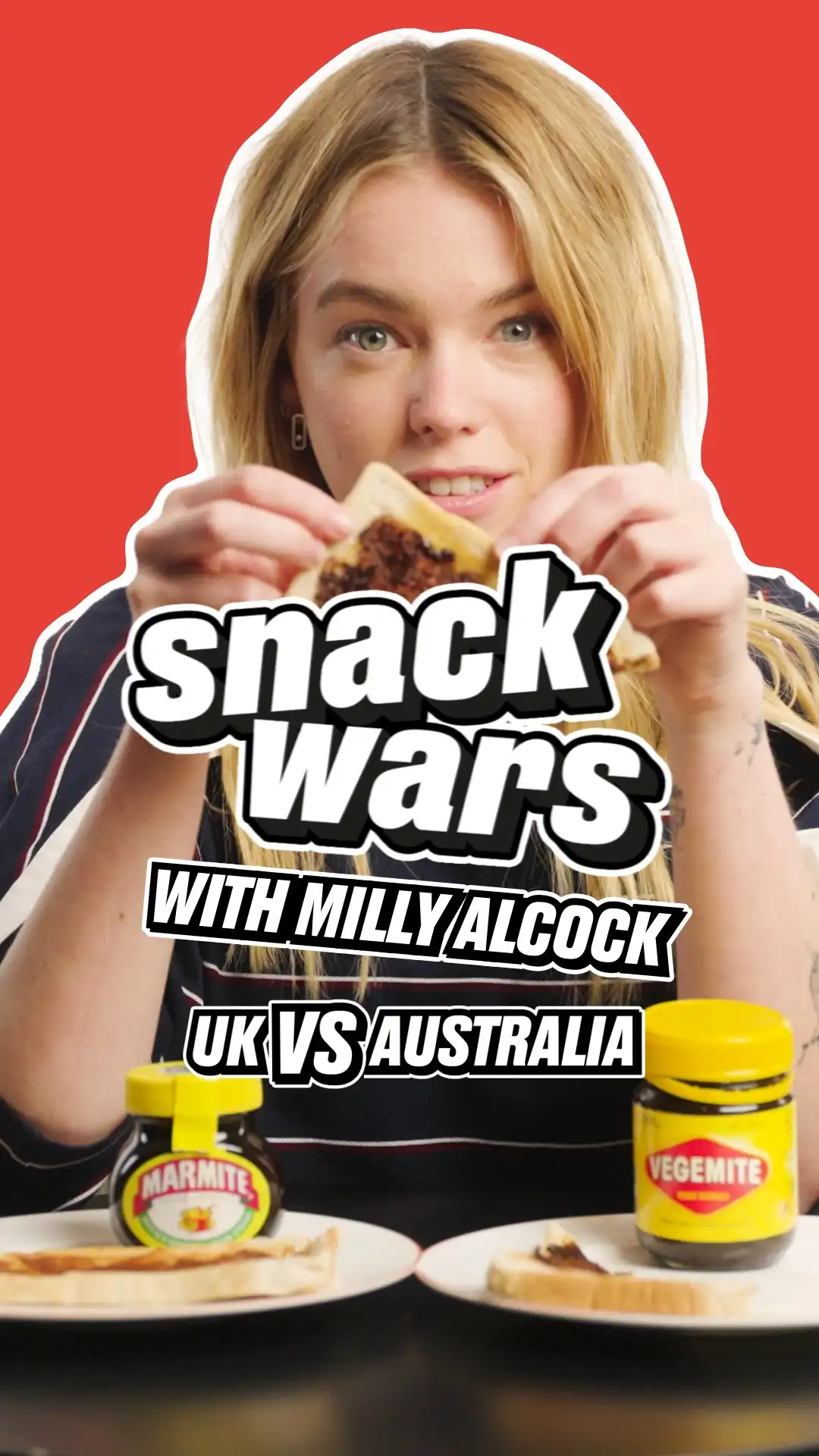 Supergirl’s Milly Alcock Tries Australian vs UK Food