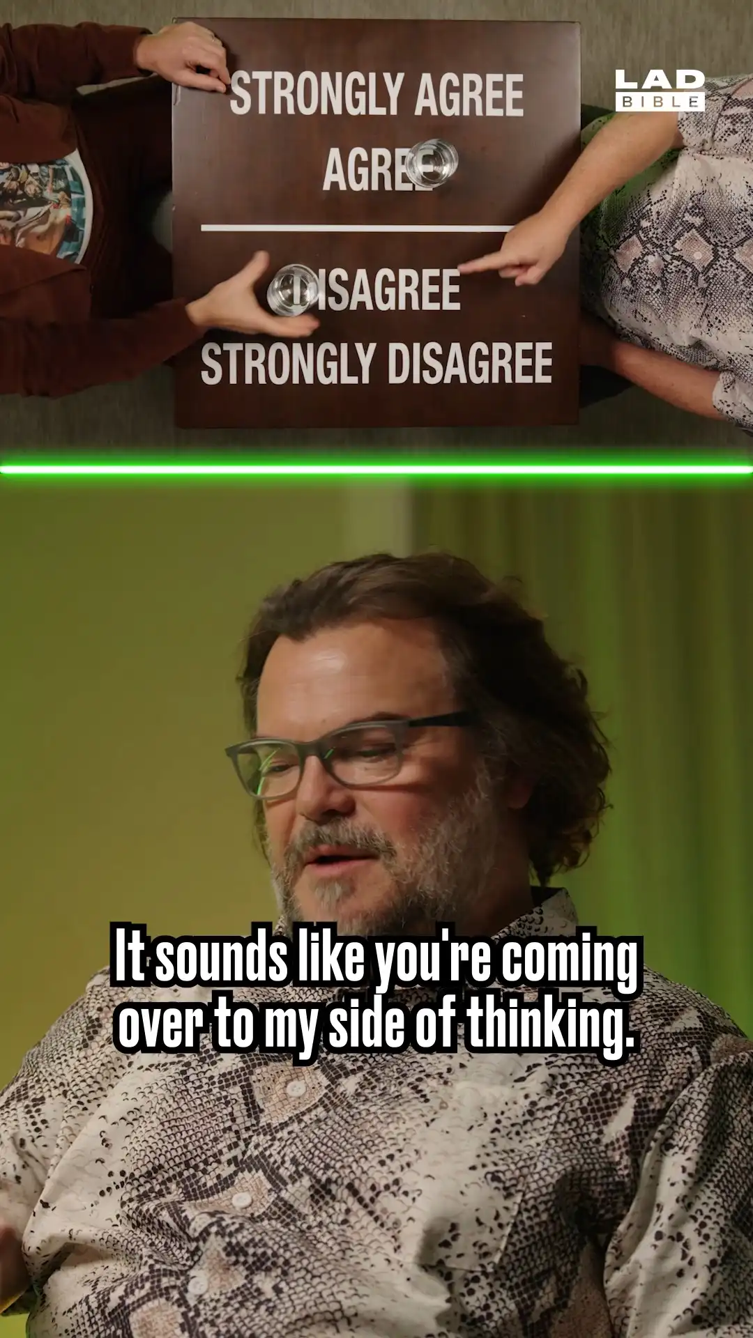Jack Black & Paul Rudd on drinking from the carton...