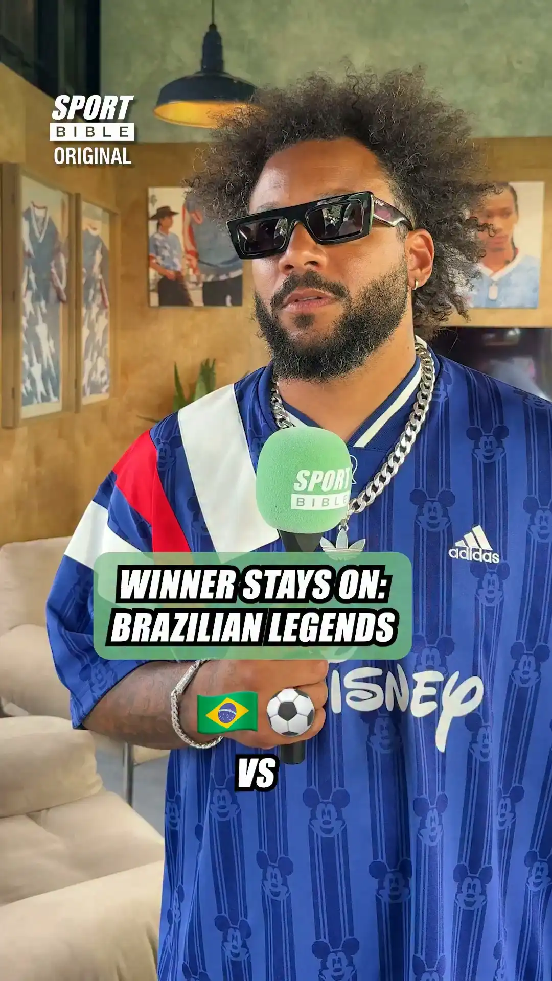 Marcelo plays Winner Stays On: Brazil legends
