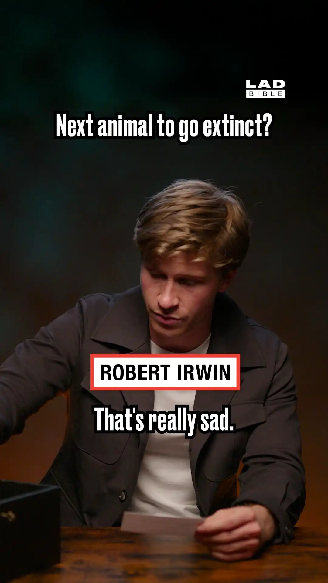 Robert Irwin on the next animal to go extinct
