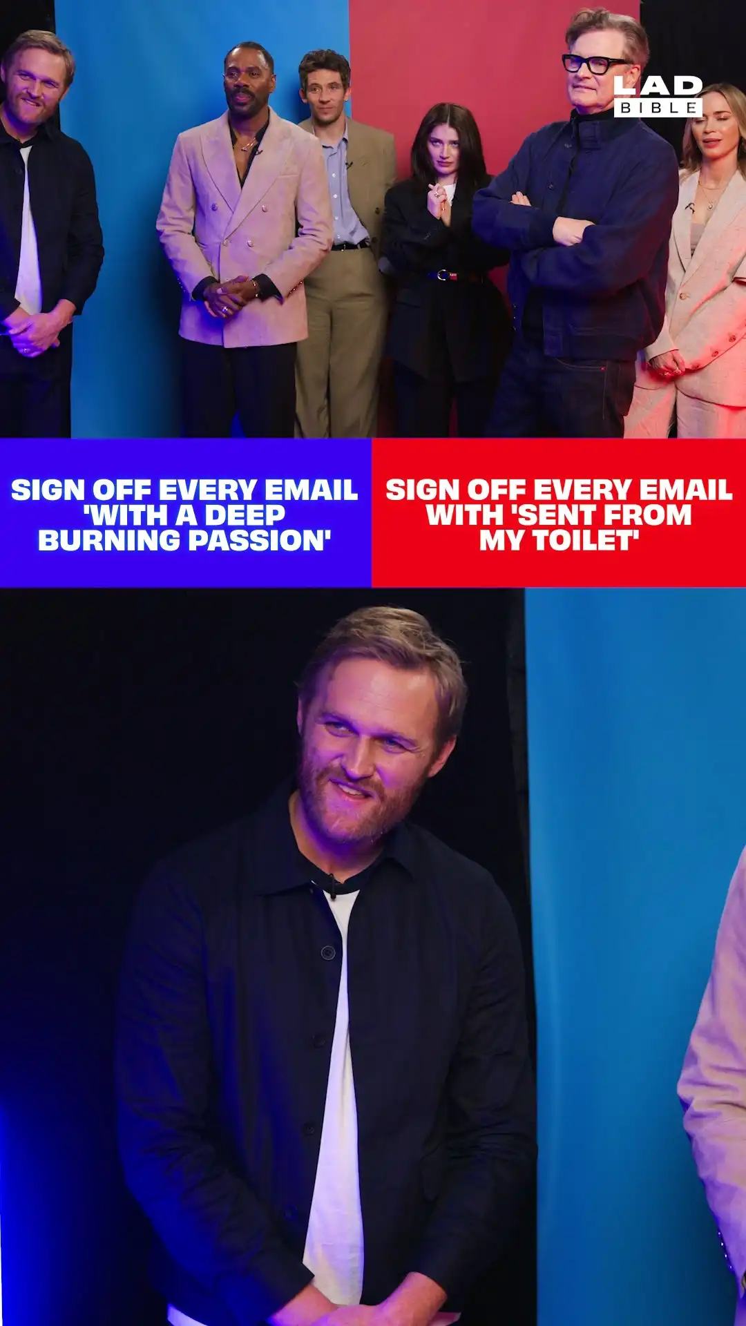 Disclosure Day cast choose the best way to sign off an email