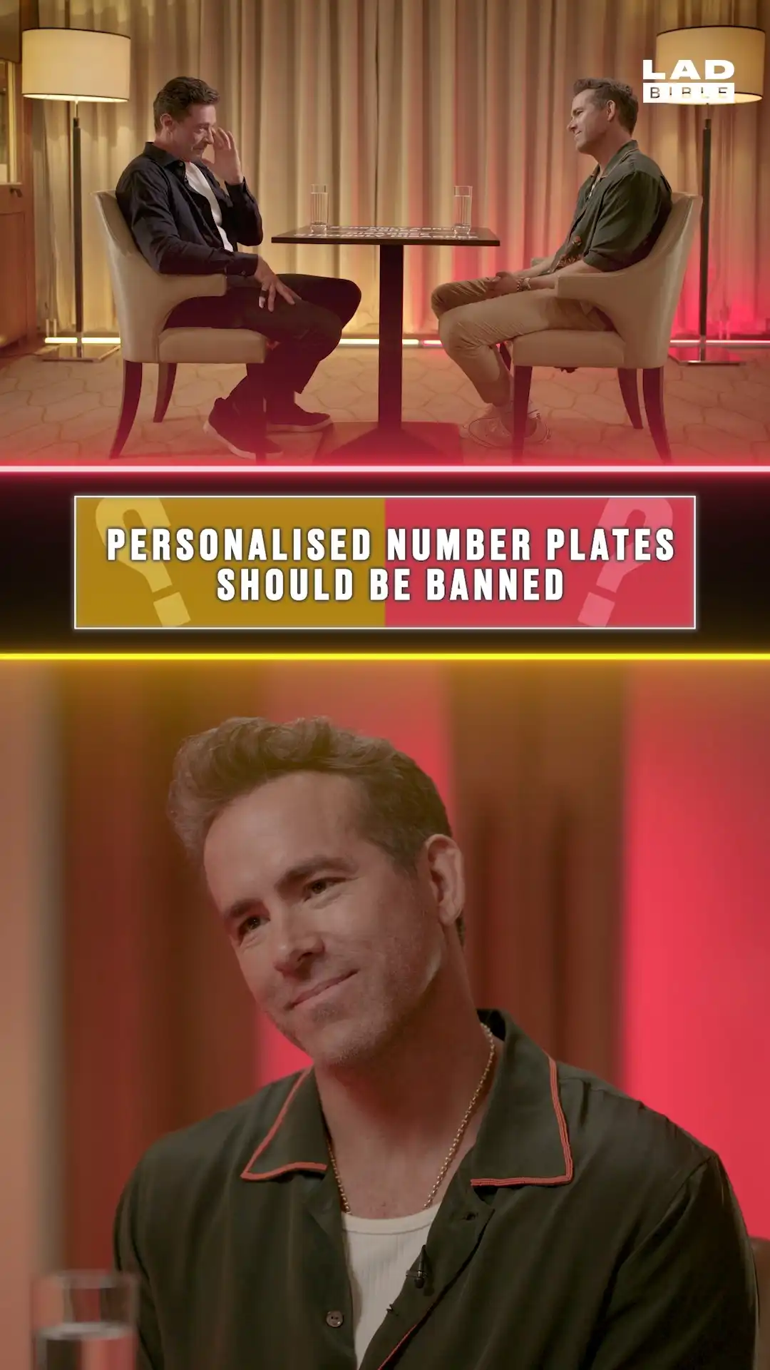 Ryan Reynolds & Hugh Jackman on private number plates
