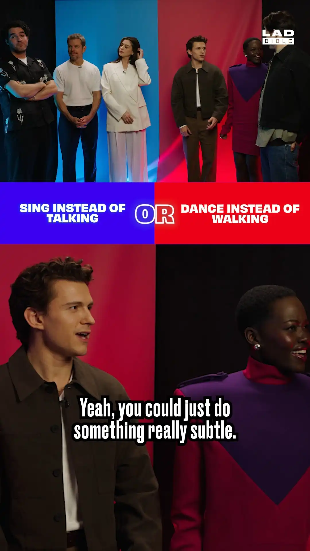 The Odyssey cast debate always singings vs always dancing