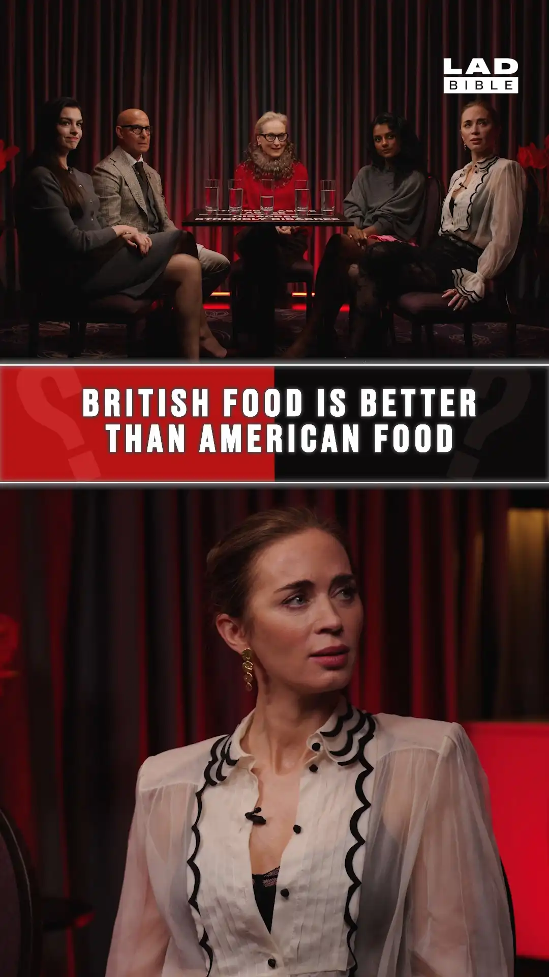 Devil Wears Prada 2 cast on British vs. US food