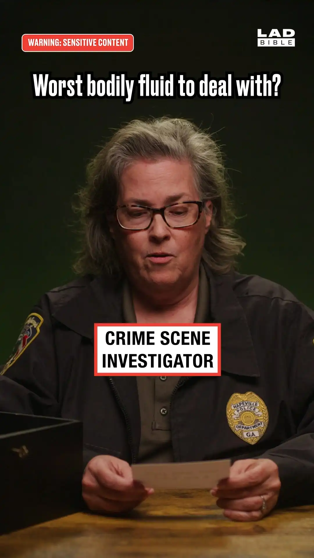 CSI on the worst bodily fluid to deal with