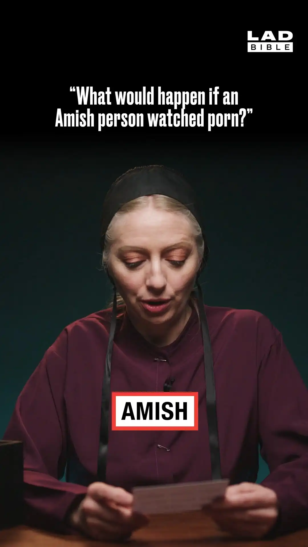 Amish woman talks about what happens if they watch p*rn
