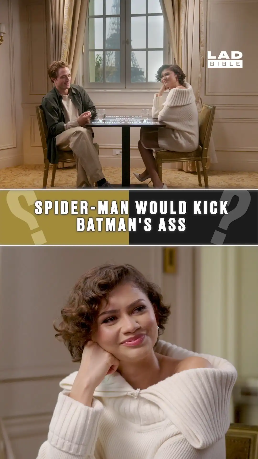Zendaya & Robert Pattinson on Spider-Man vs. Batman