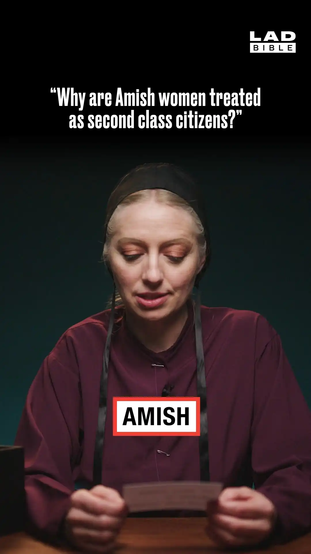 Amish woman and them being treated as second class citizens