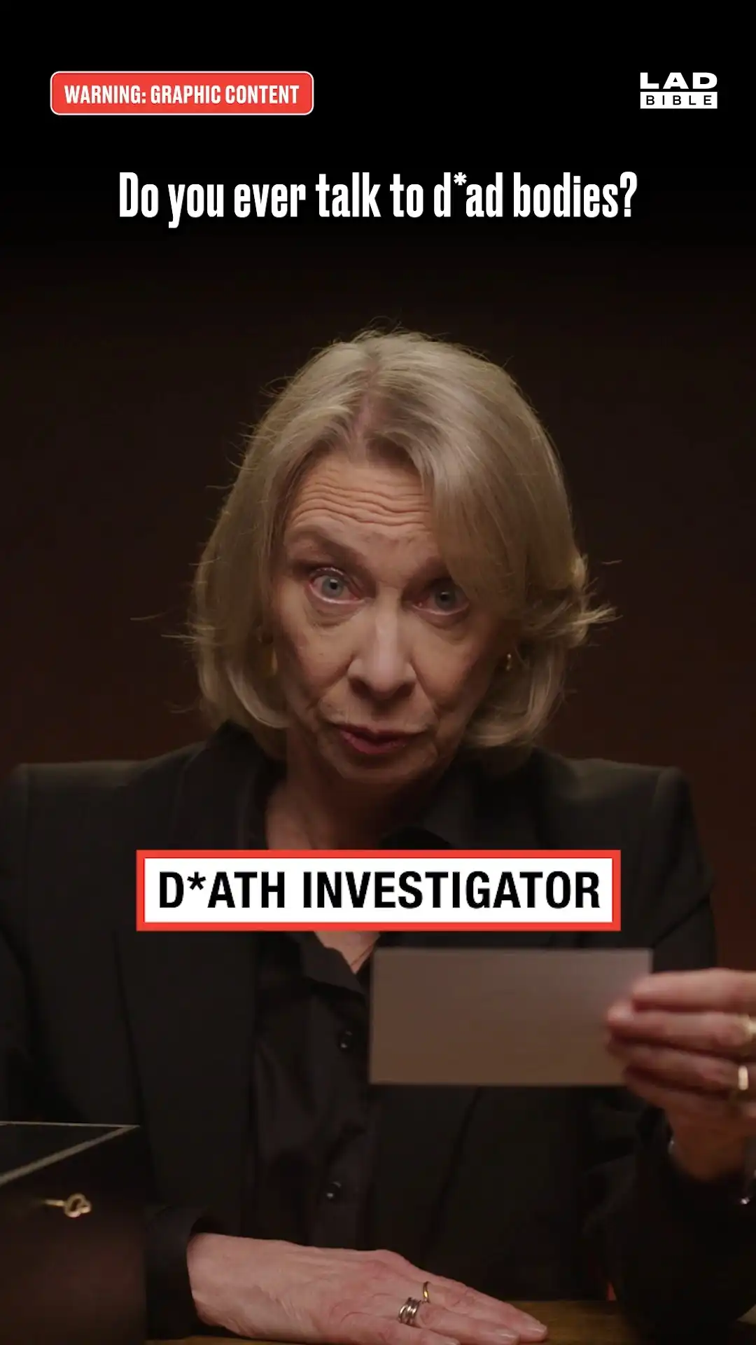 D*ath investigator on talking to d*ad bodies