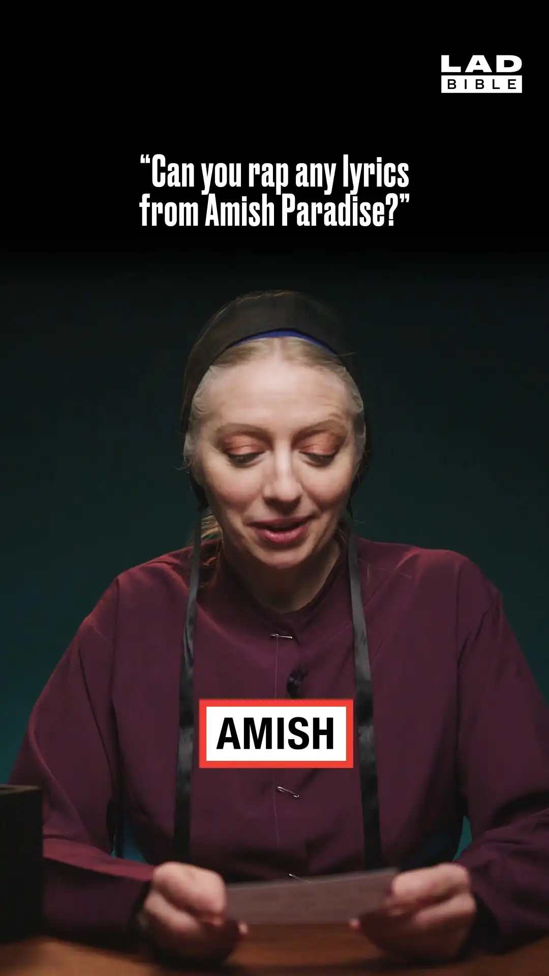 Amish woman on knowing the lyrics to Amish Paradise