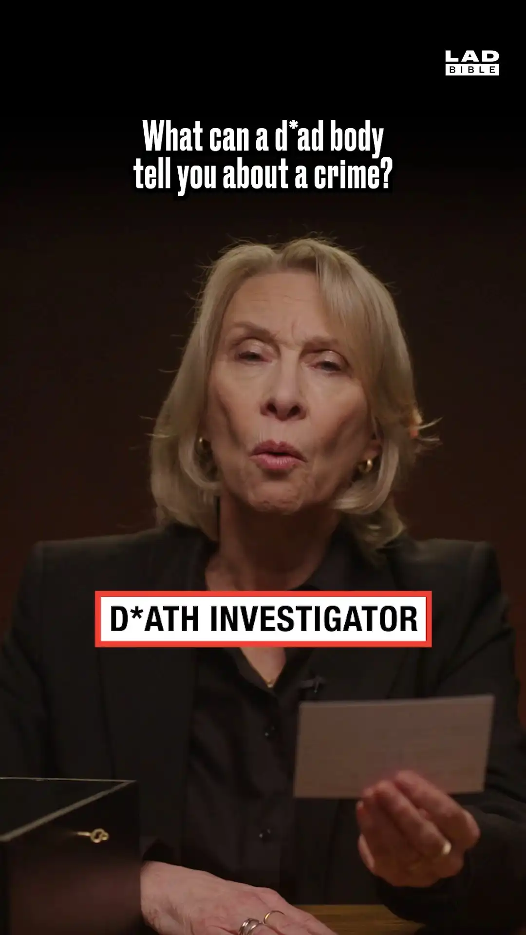 D*ath investigator on what a body can tell you about a crime