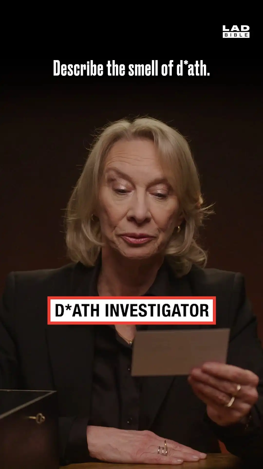 D*ath investigator describes the smell of d*ath