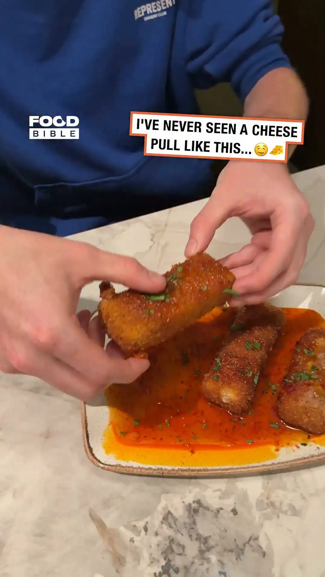 Epic cheese pull