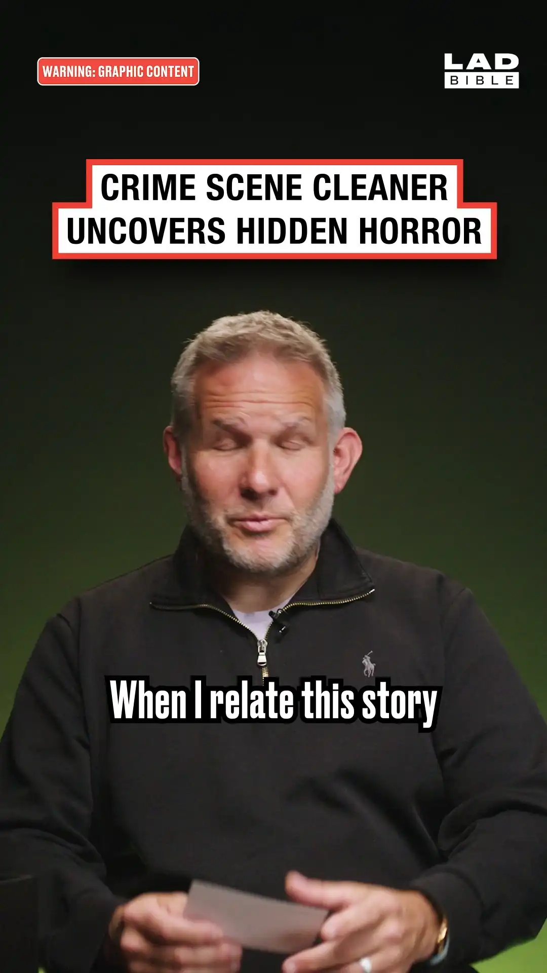 Crime scene cleaner on one of his worst discoveries