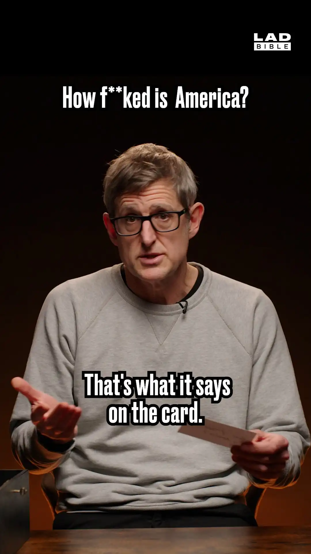 Louix Theroux on the current state of America