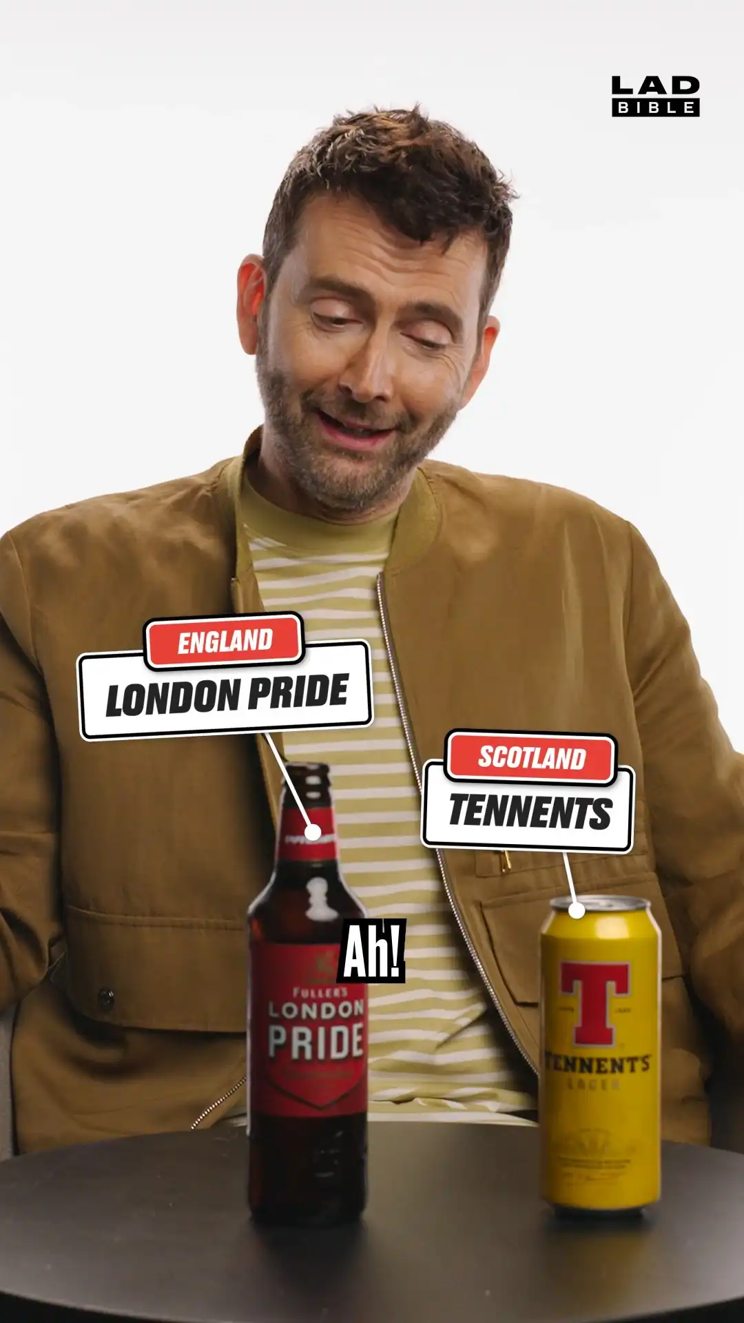 David Tennant on Scottish vs English lager