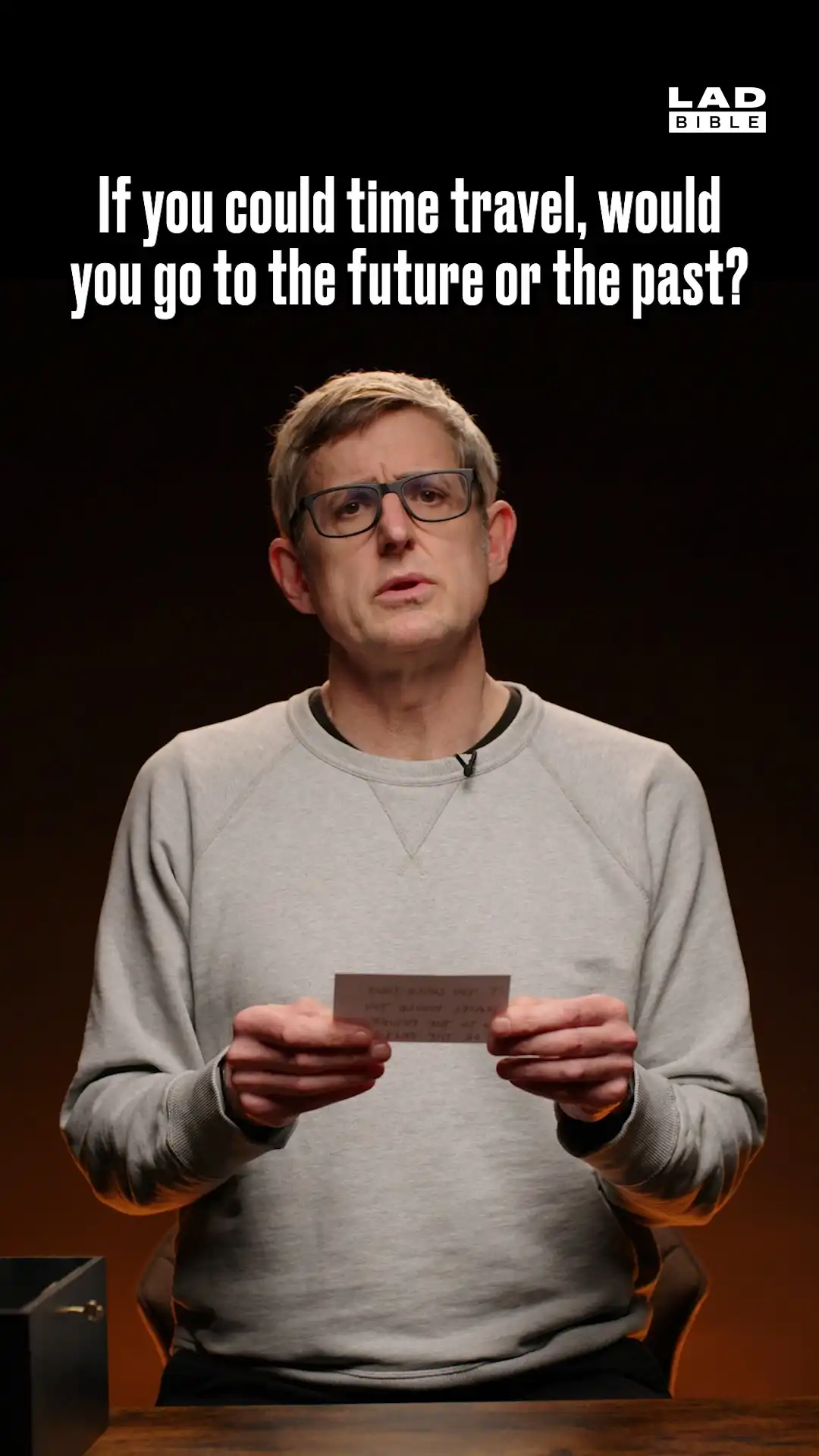 Louis Theroux on time travel