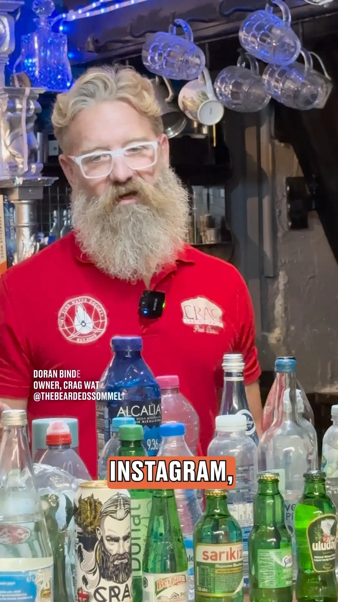 We met a water somellier and it was INCREDIBLE! 🤯