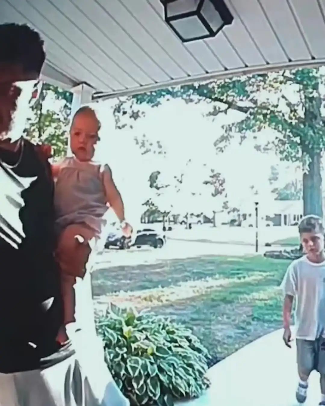 When you forget about the doorbell camera...