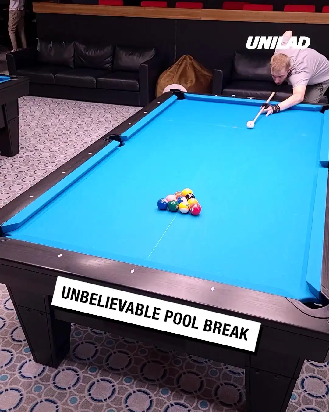 Unbelievable pool break