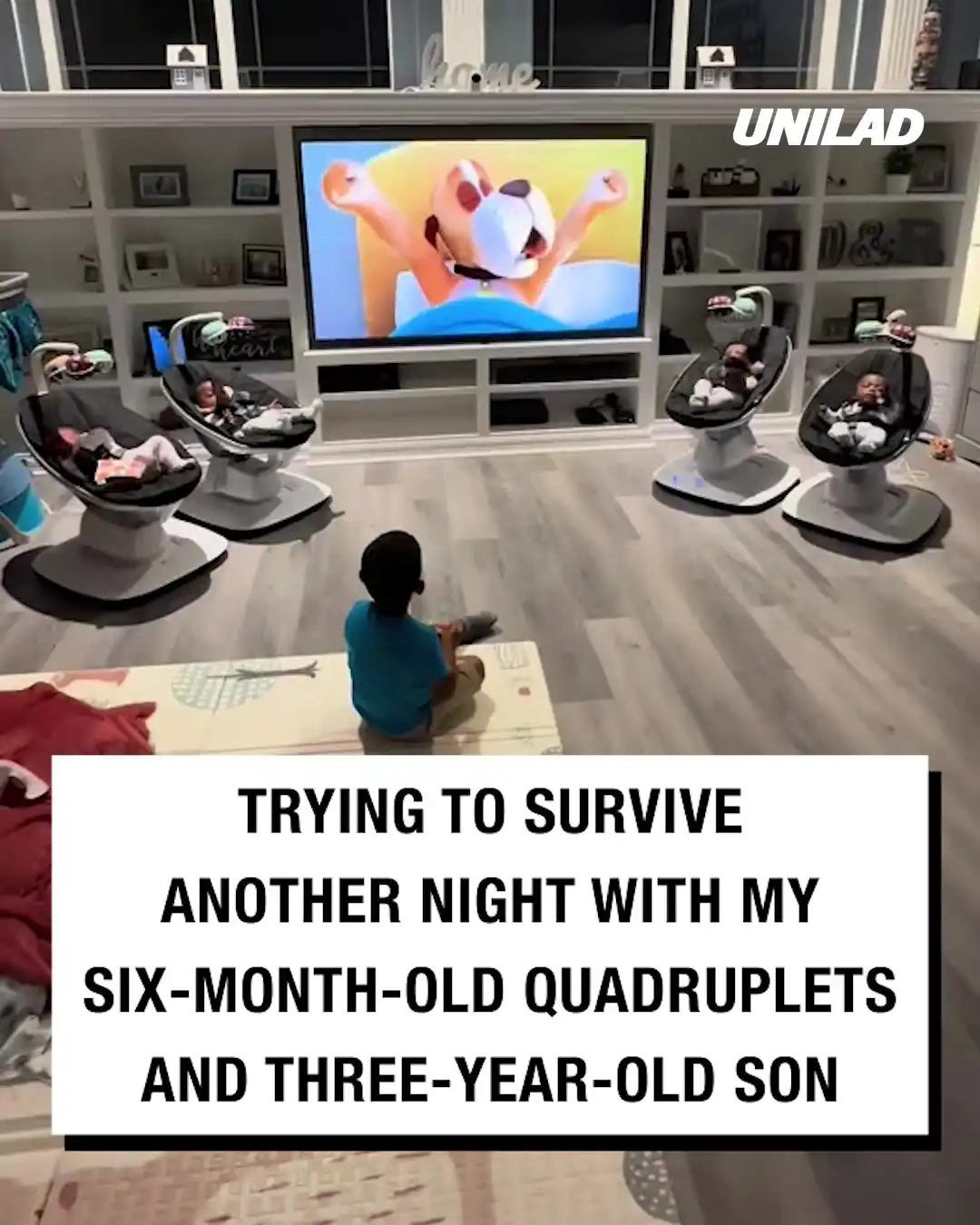 How I look after my quadruplets on my own