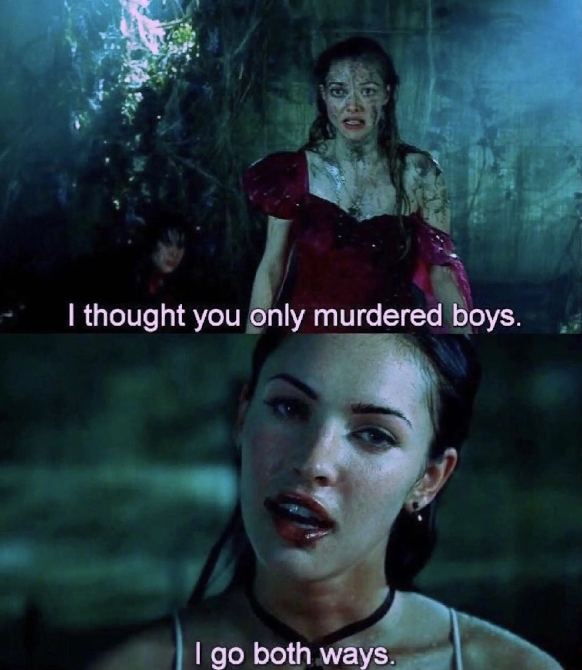 Megan Fox and Amanda Seyfried in "Jennifer's Body"