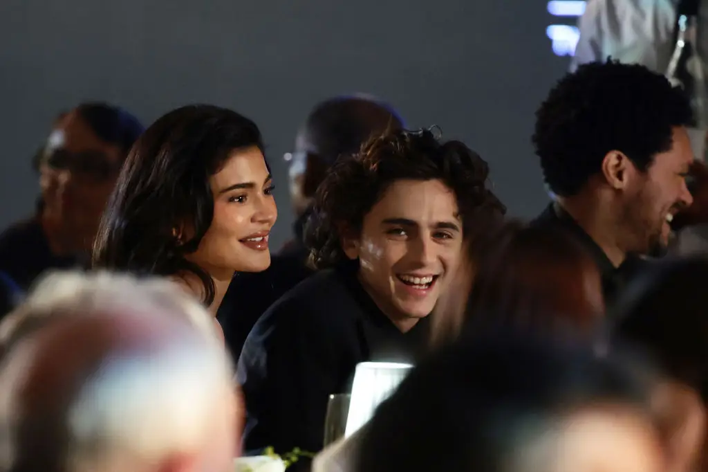 NEW YORK, NEW YORK - NOVEMBER 01: Kylie Jenner and Timothée Chalamet attend the WSJ. Magazine 2023 Innovator Awards sponsored by Harry Winston, Hyundai Motor America, Montblanc, Rémy Martin and Roche Bobois at MoMA on November 01, 2023 in New York City. (Photo by Dimitrios Kambouris/Getty Images for WSJ. Magazine Innovators Awards)