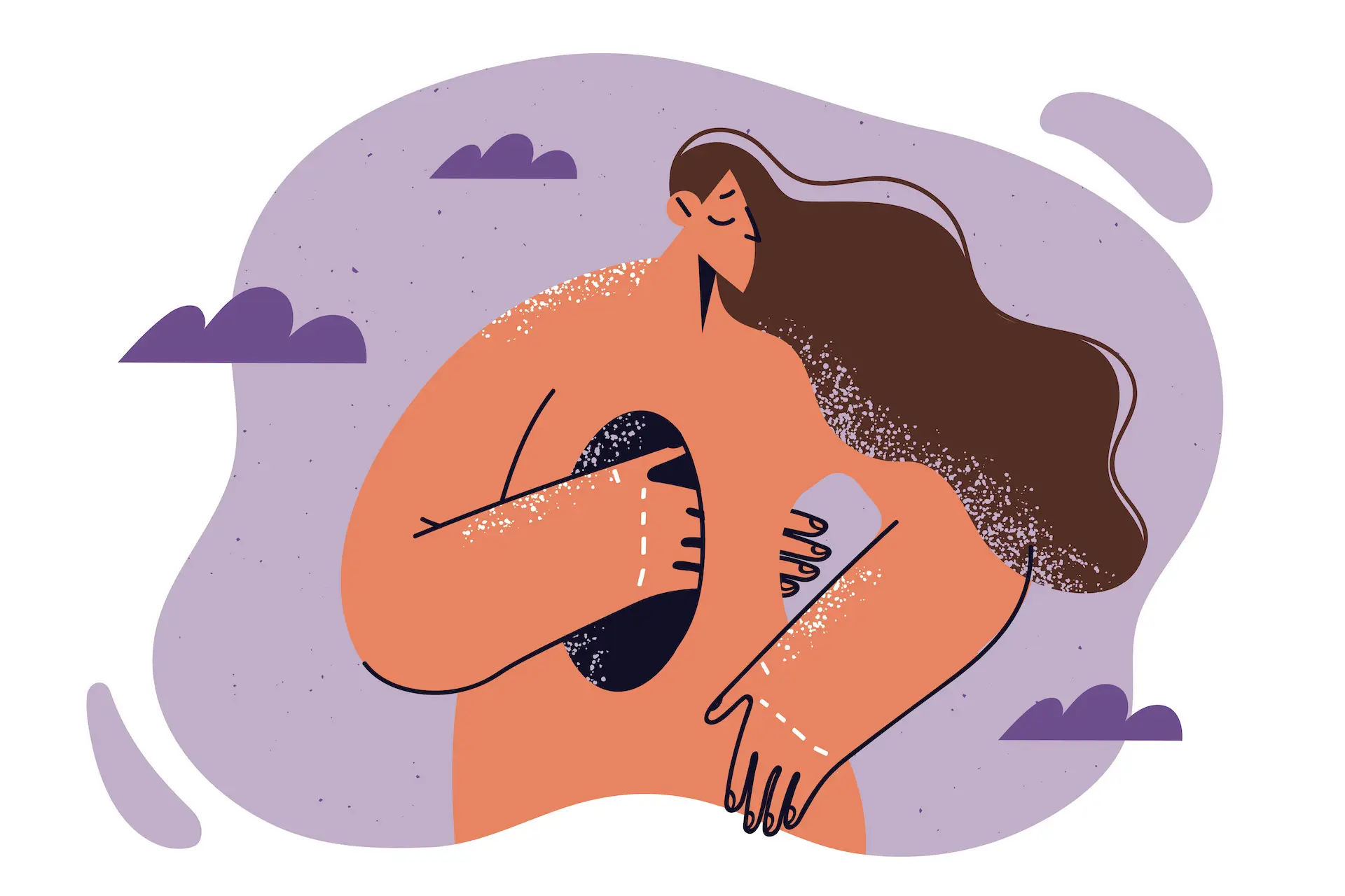 Woman healing from trauma