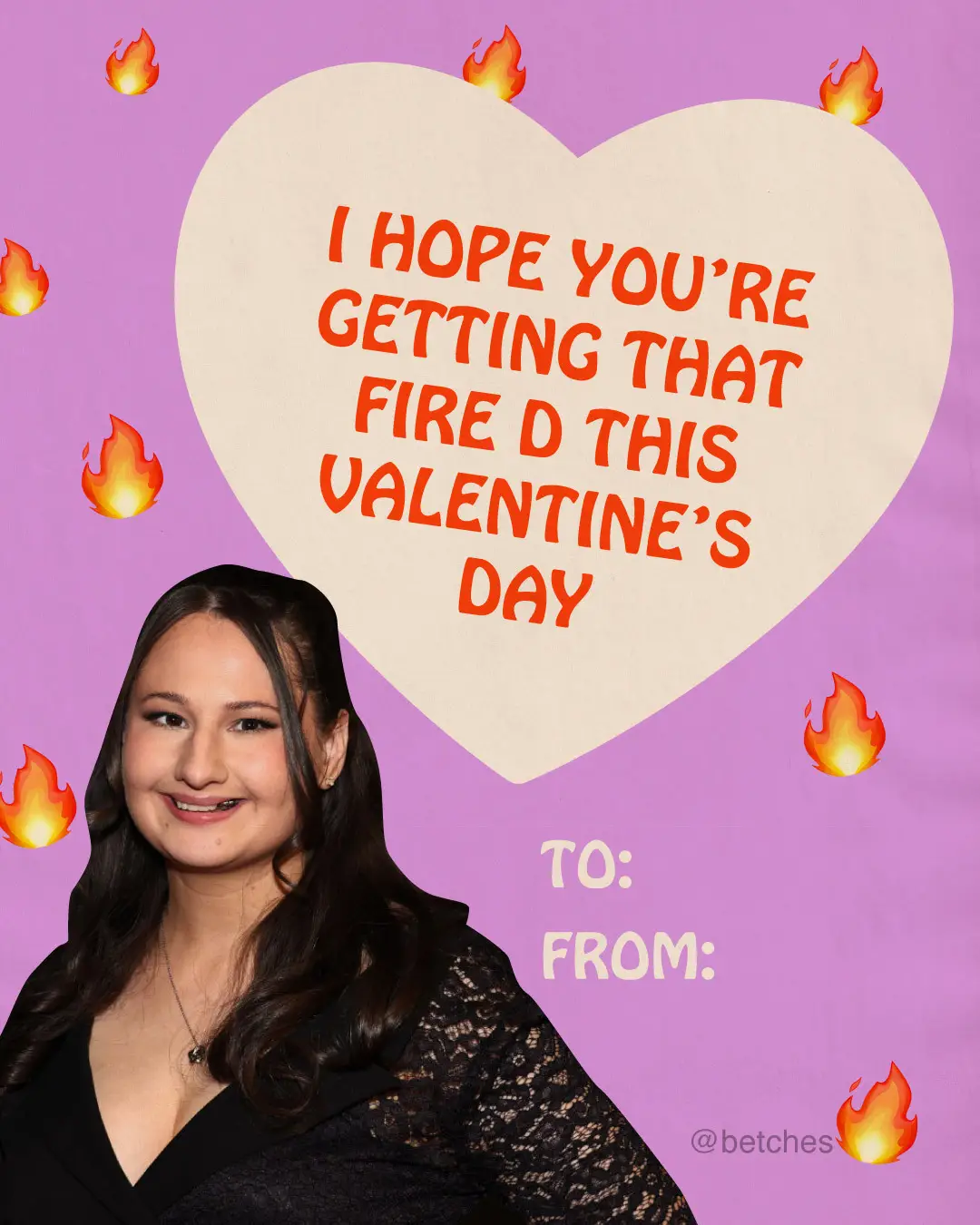 gypsy rose valentine's day card