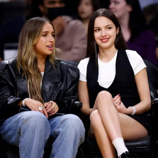 Olivia Rodrigo, Tate McRae at the Los Angeles Lakers Game