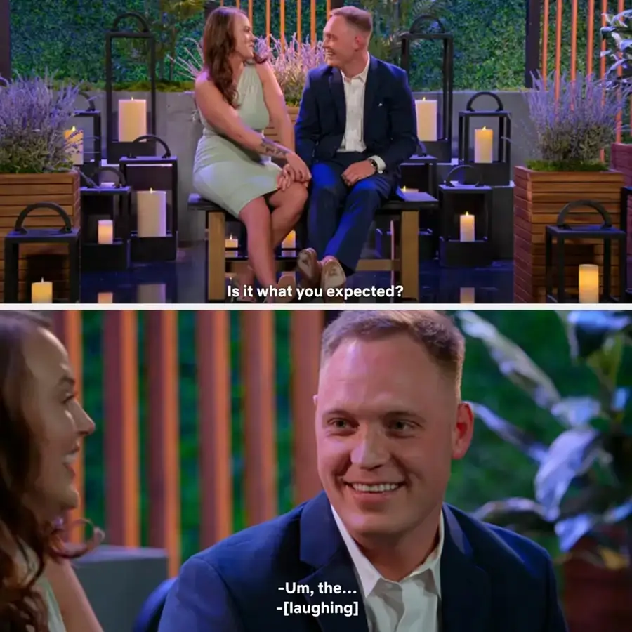 Jimmy and Chelsea in "Love Is Blind"