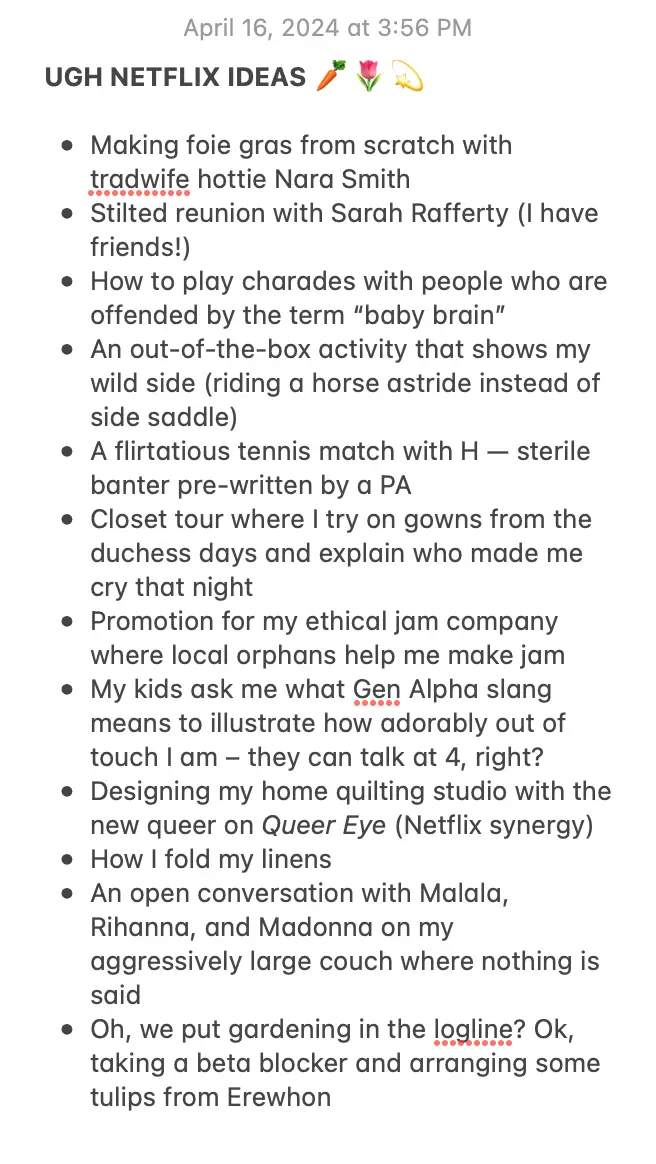 Meghan Markle leaked episode list 