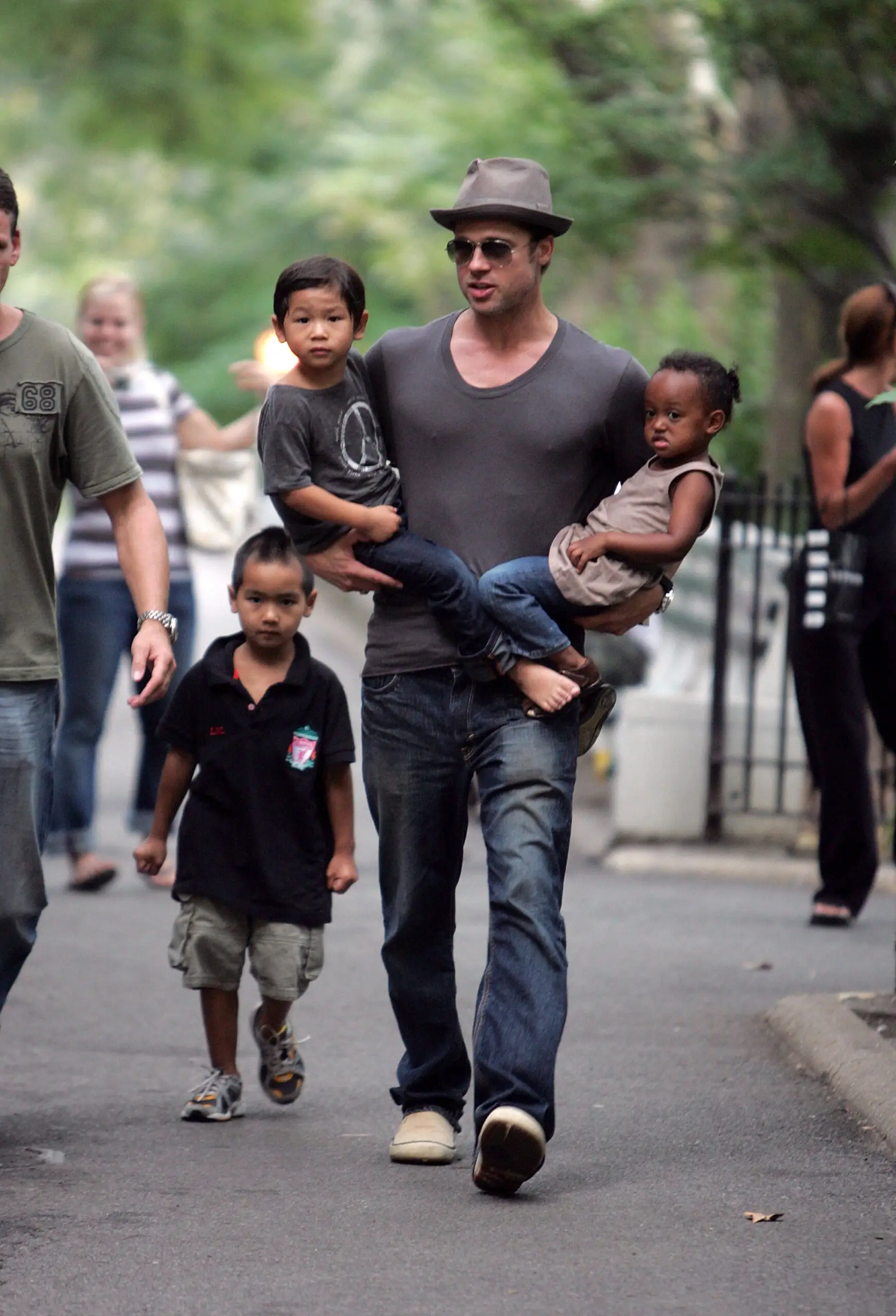 Brad Pitt and kids